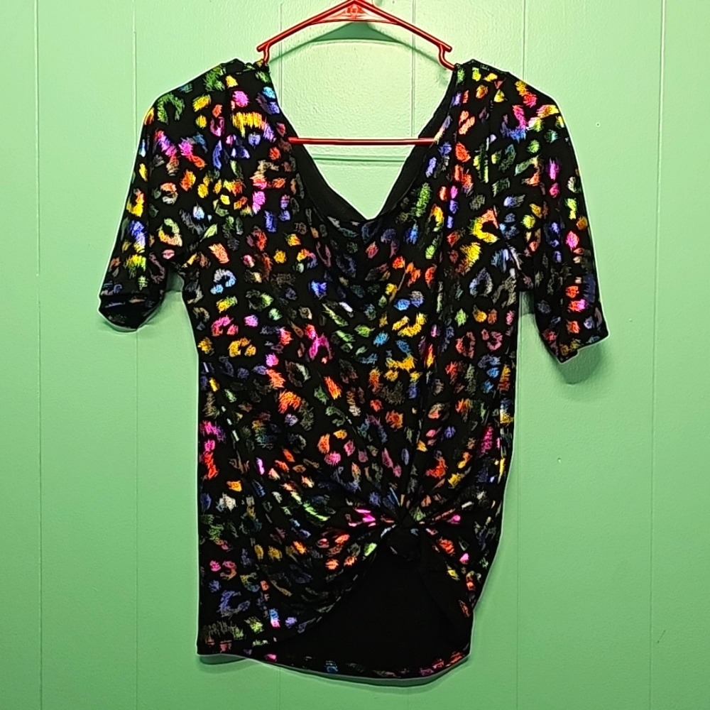 Lularoe rainbow cheetah shirt